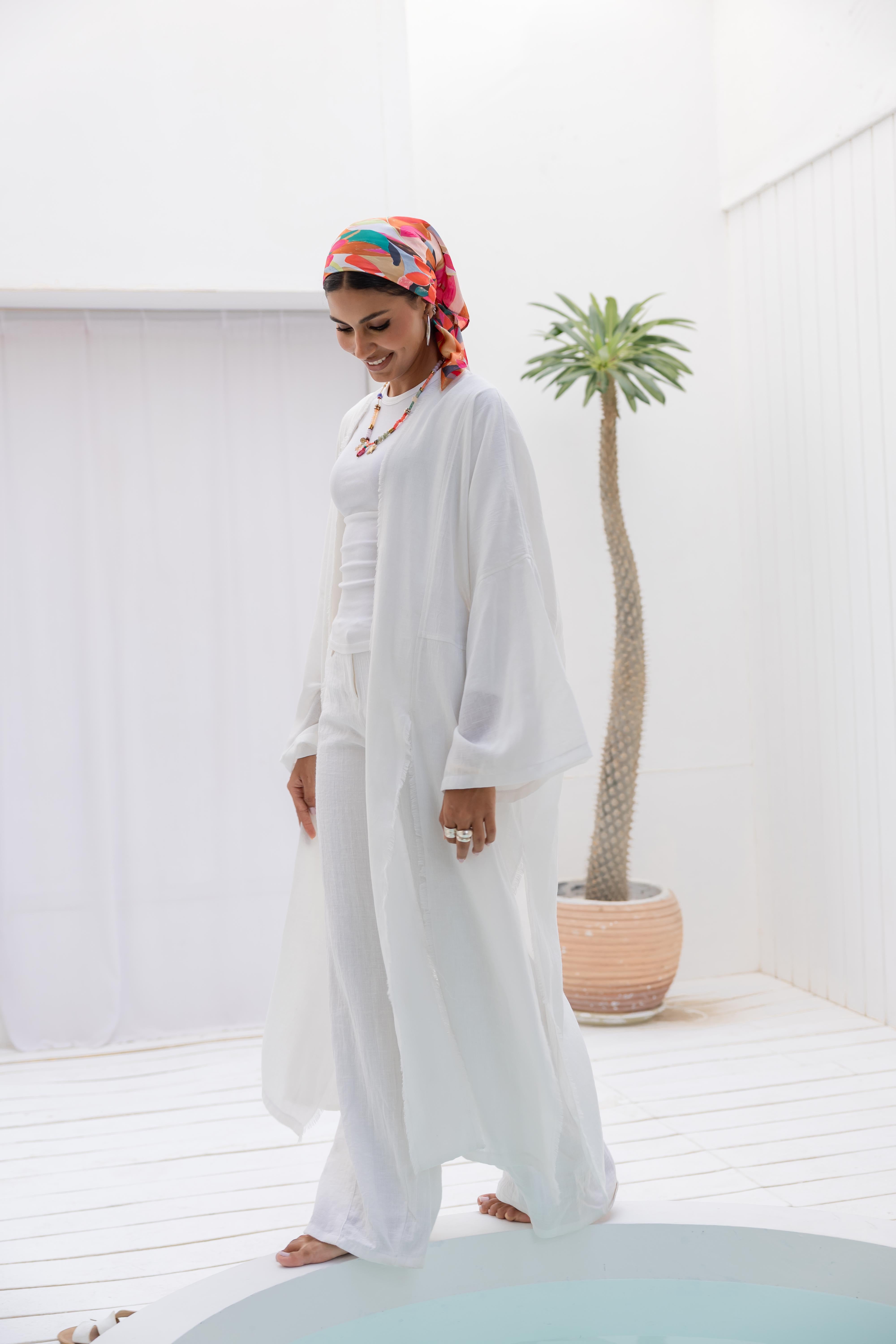 Coast kimono in White