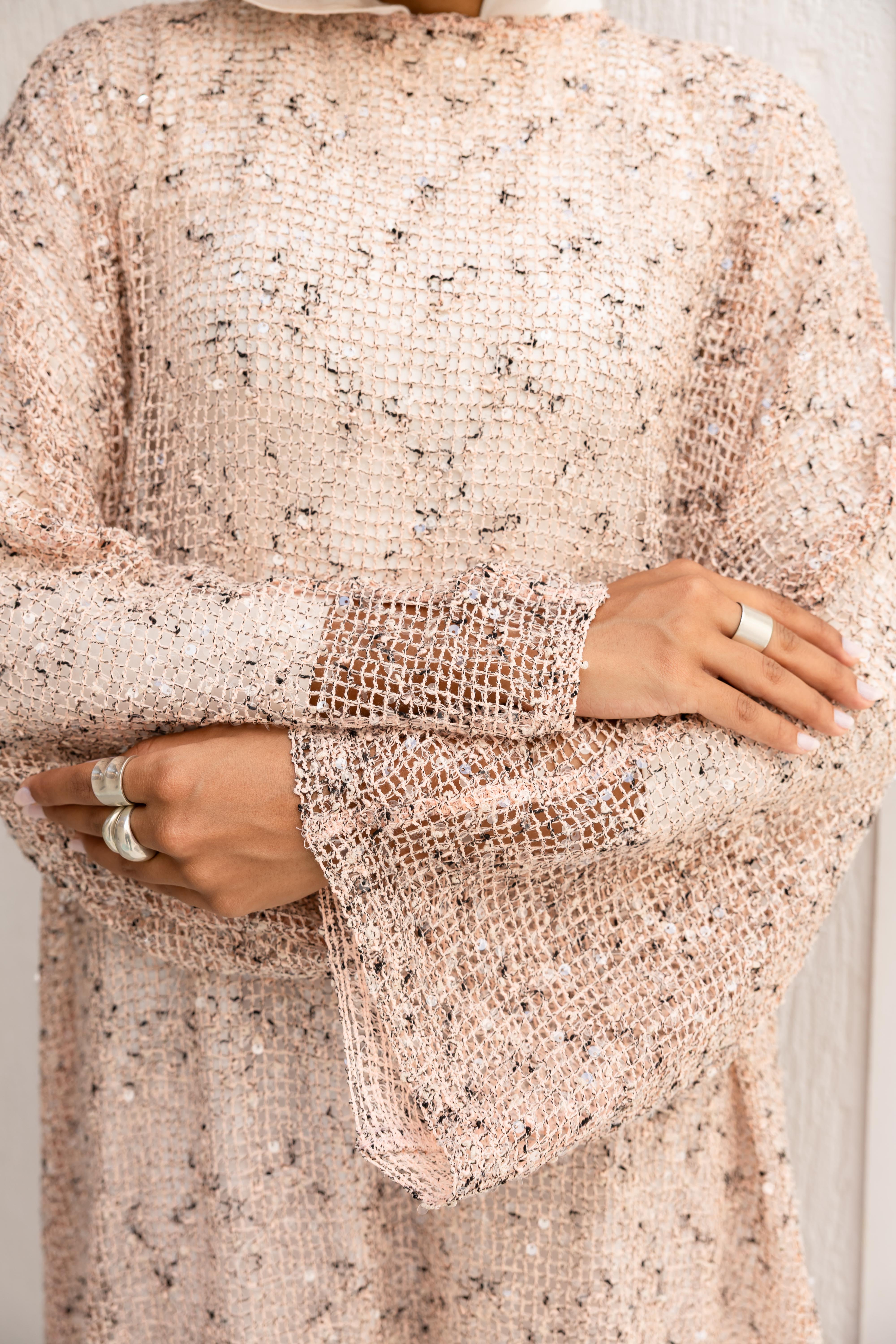 Maris Dress in Blush pink