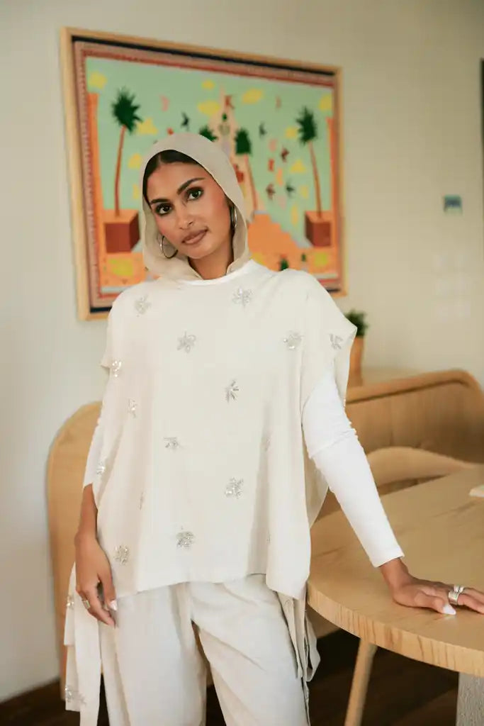 Embroidered apron vest