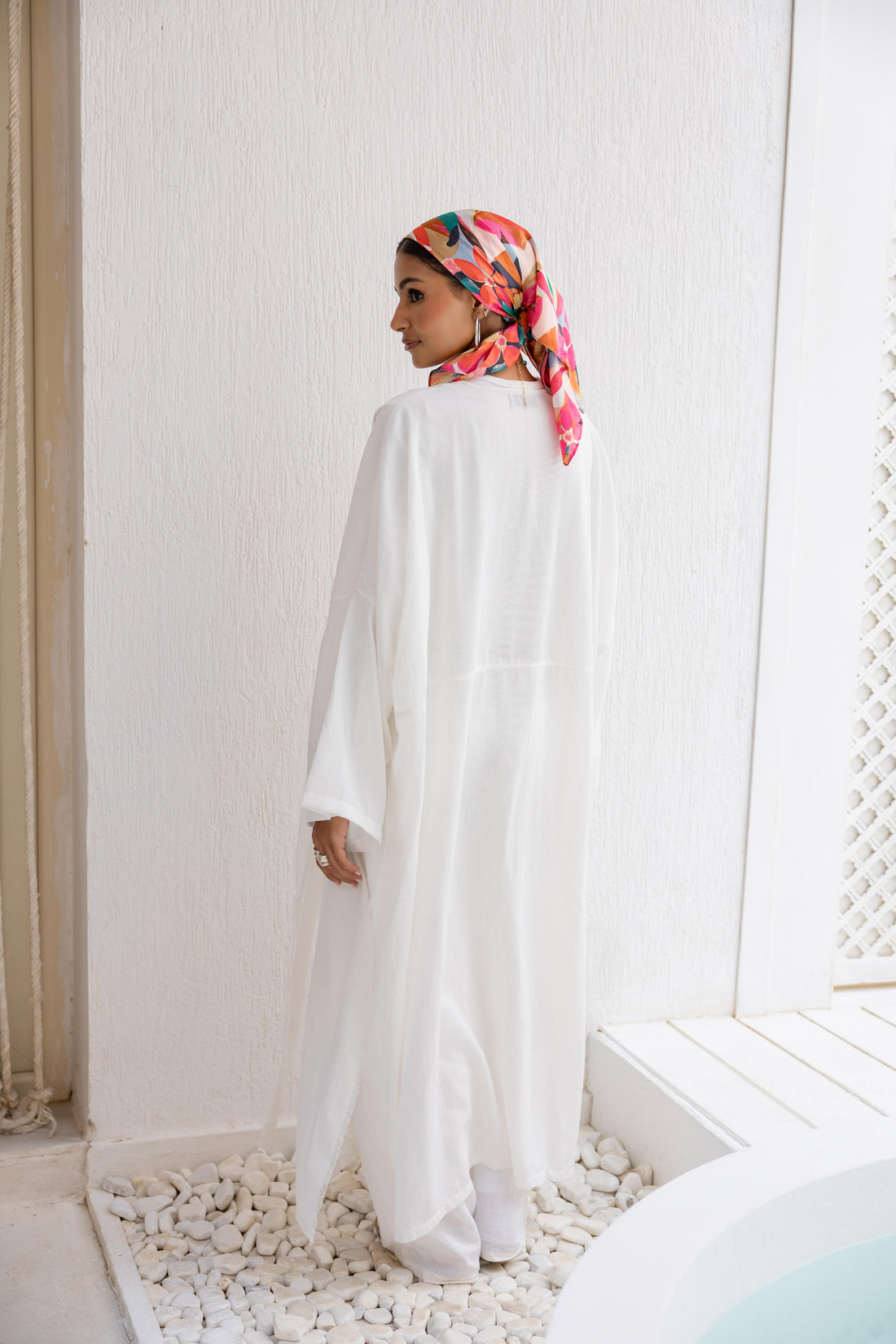 Coast kimono in White