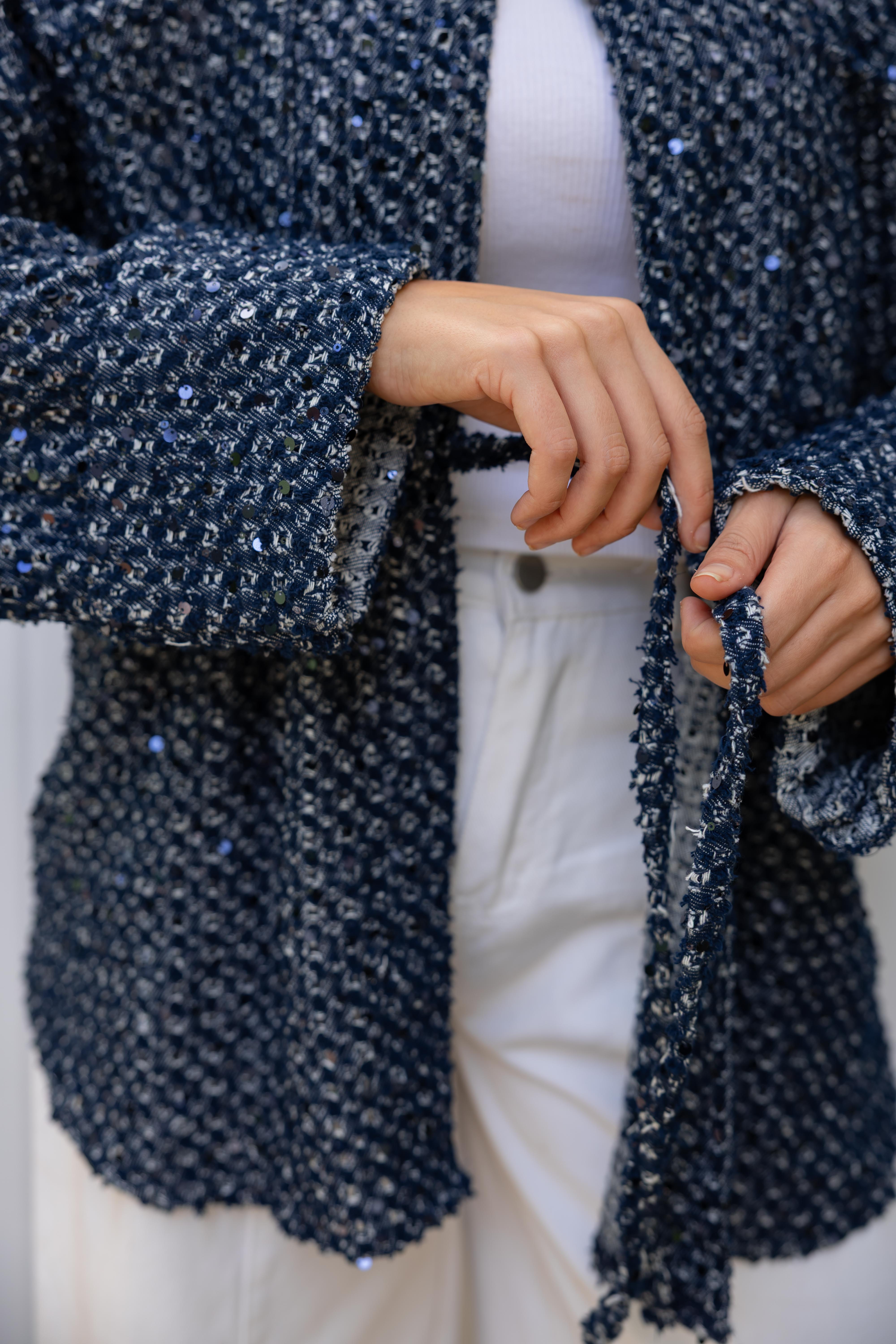 Sparkle denim shirt