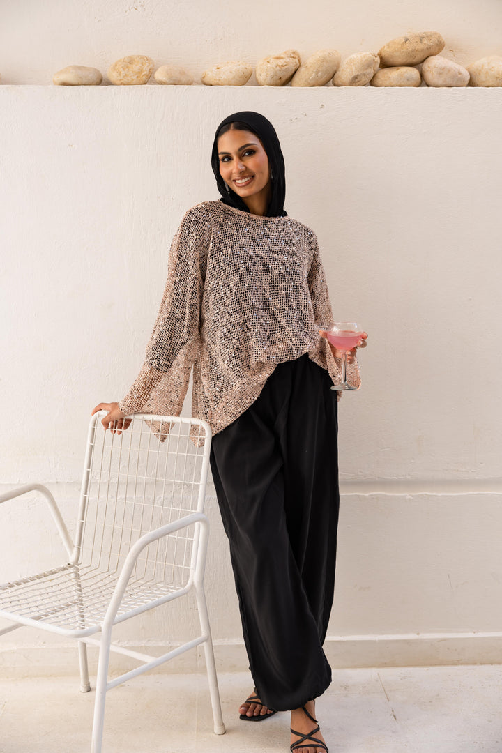 Shore Top in blush pink