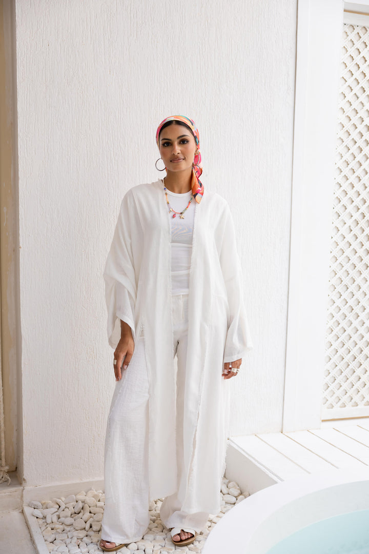 Coast kimono in White