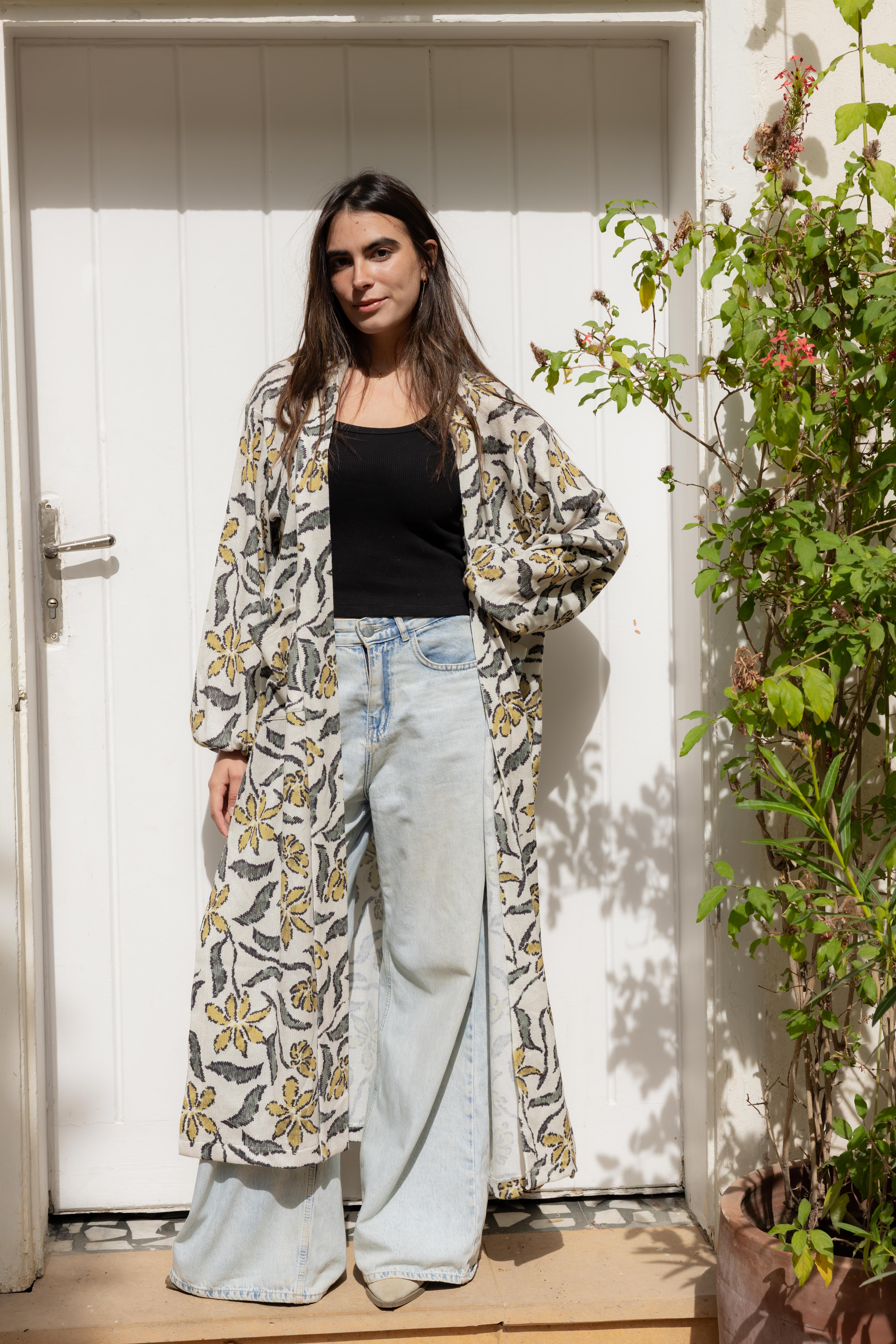 Bloom cardigan in Mustard