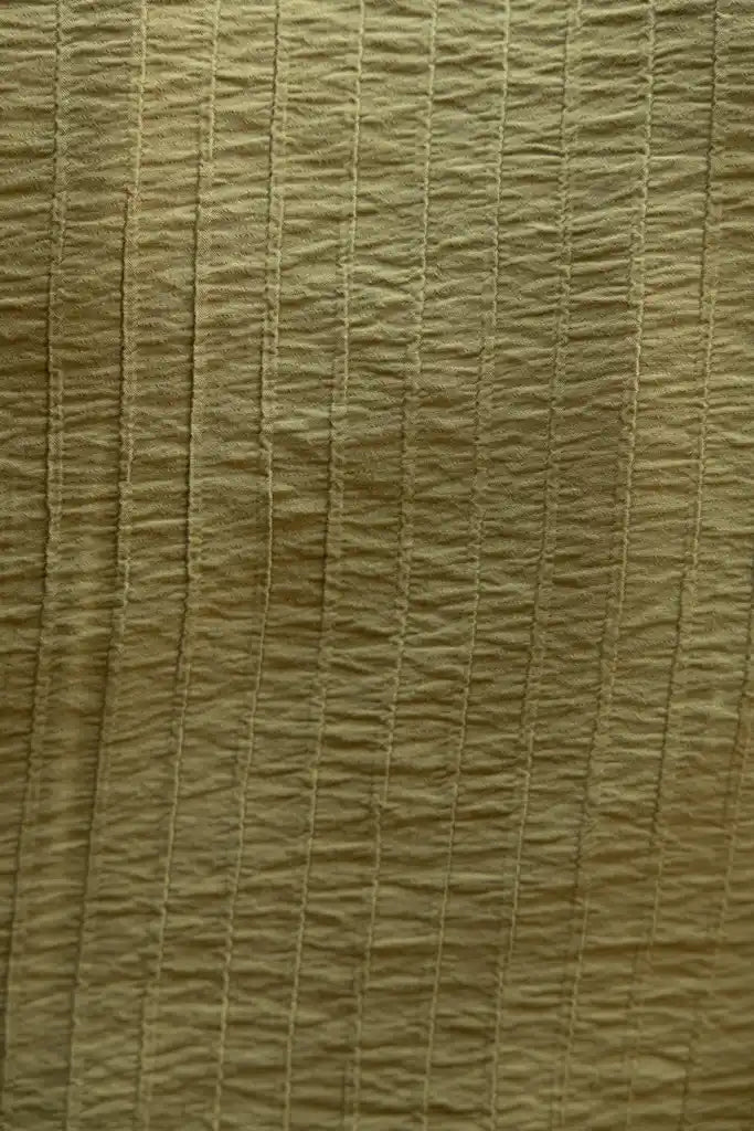 Drawstring dress in cumin