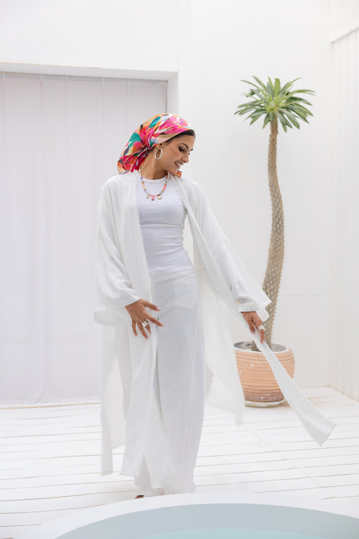 Coast kimono in White
