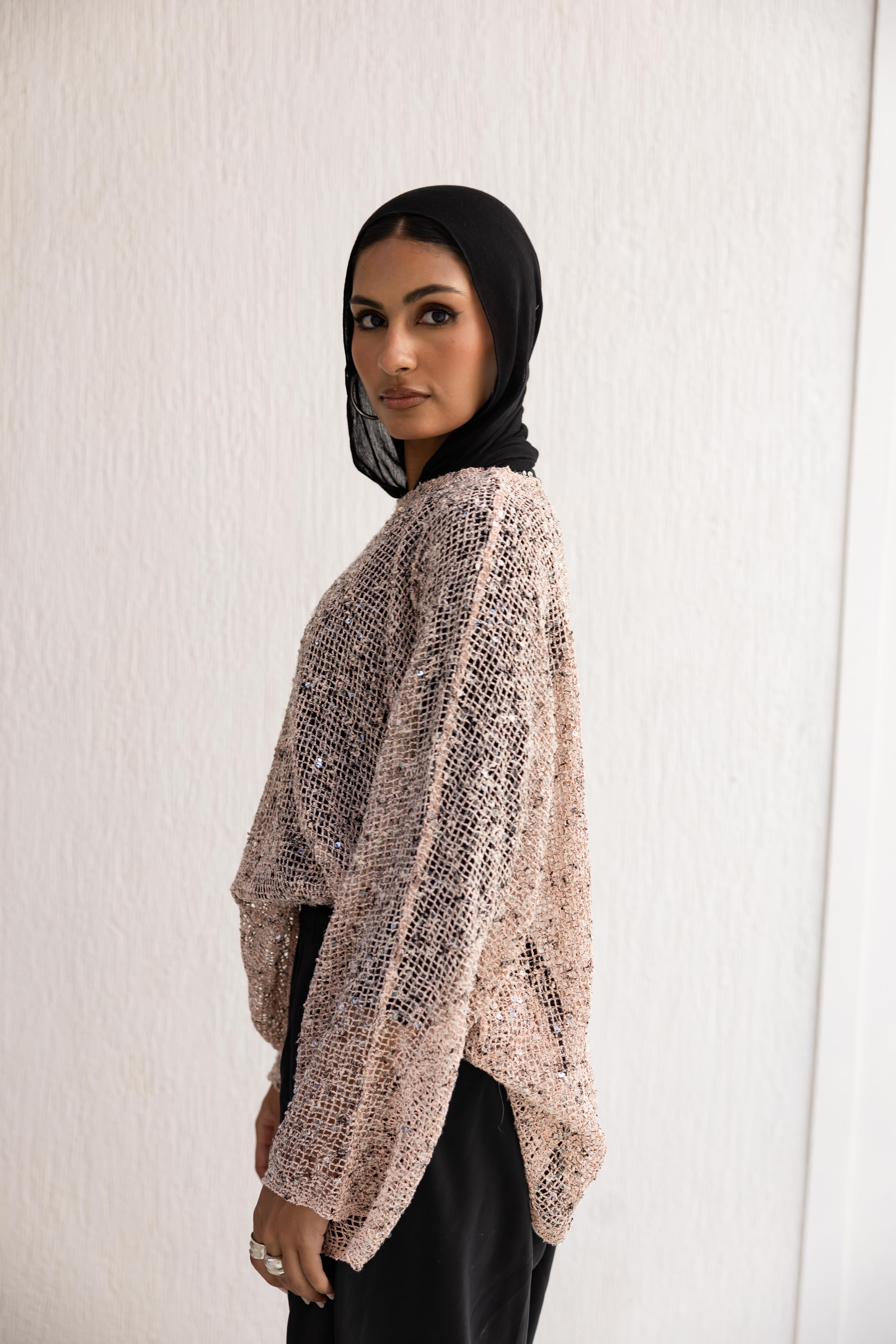 Shore Top in blush pink