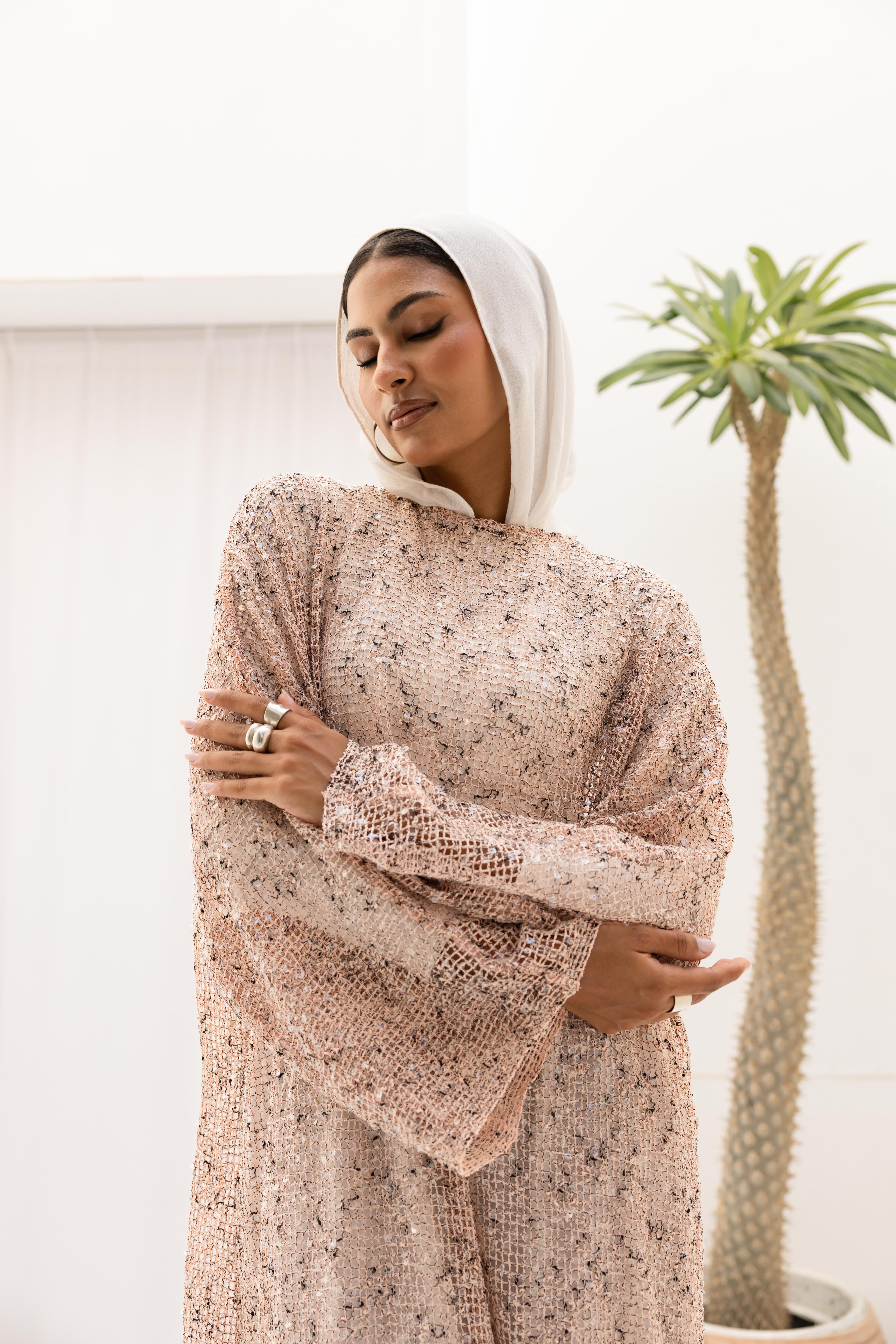Maris Dress in Blush pink