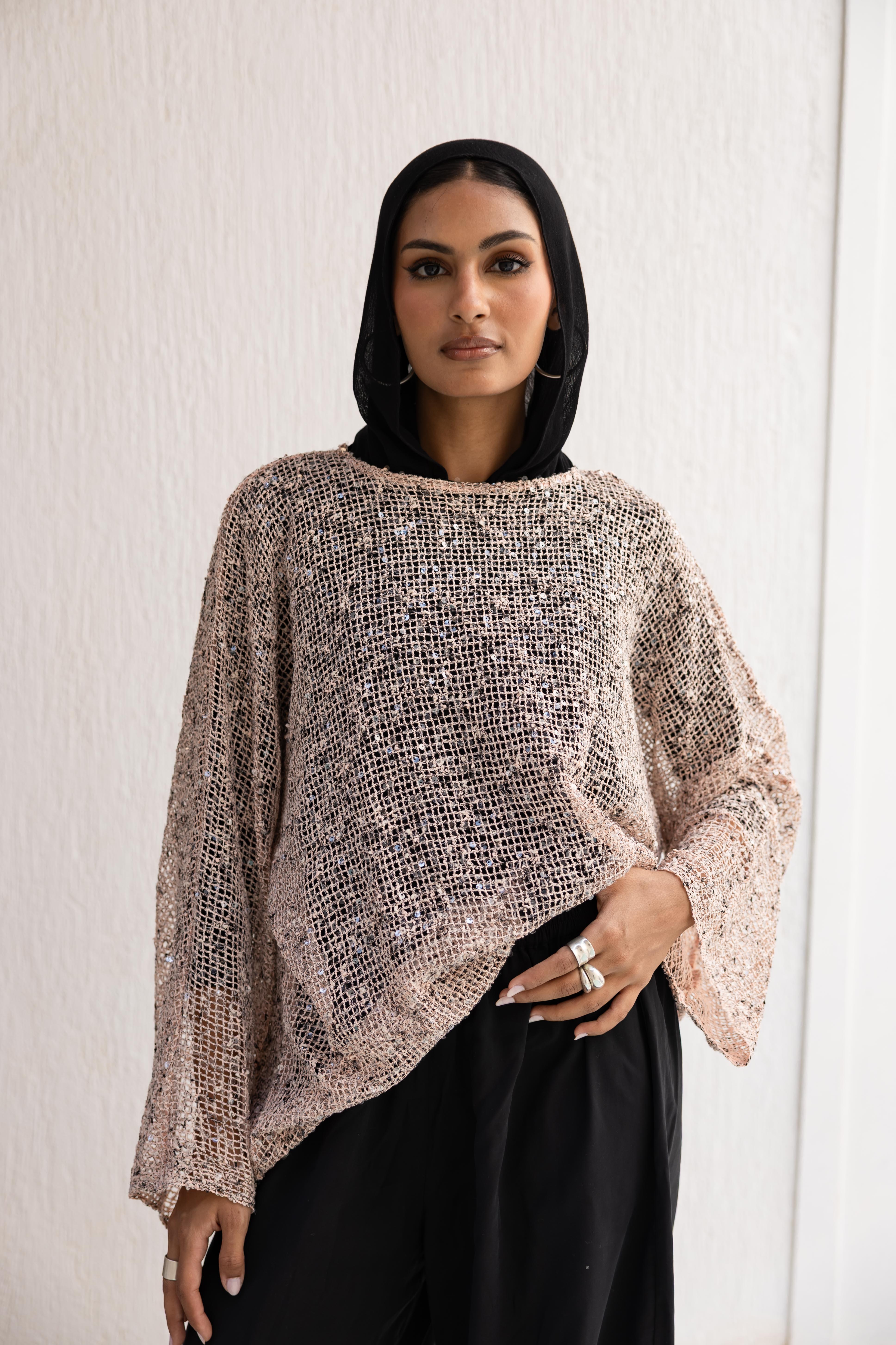 Shore Top in blush pink