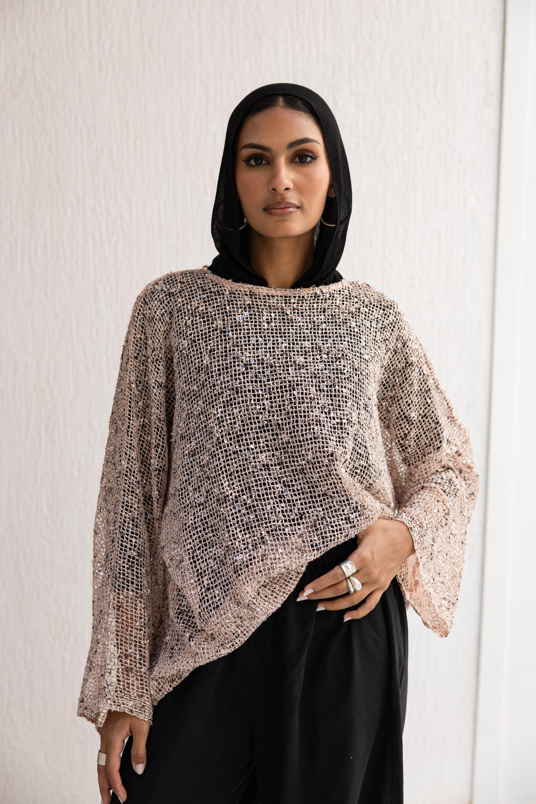 Shore Top in blush pink