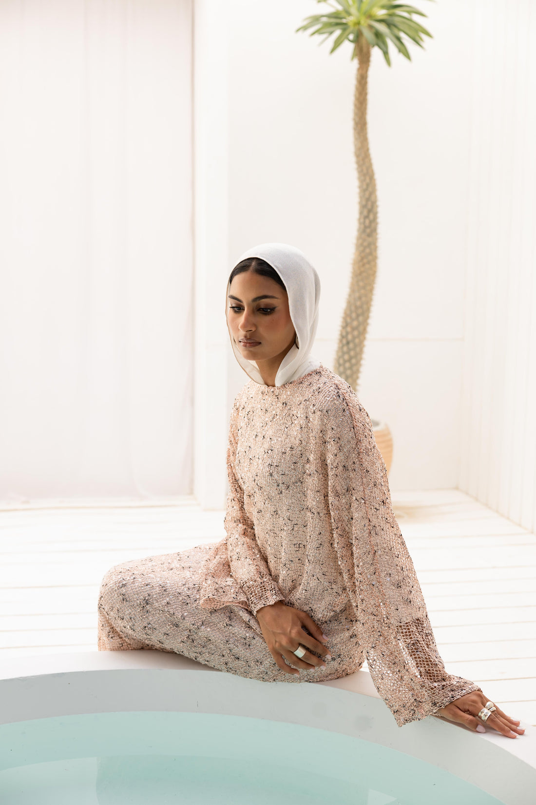 Maris Dress in Blush pink