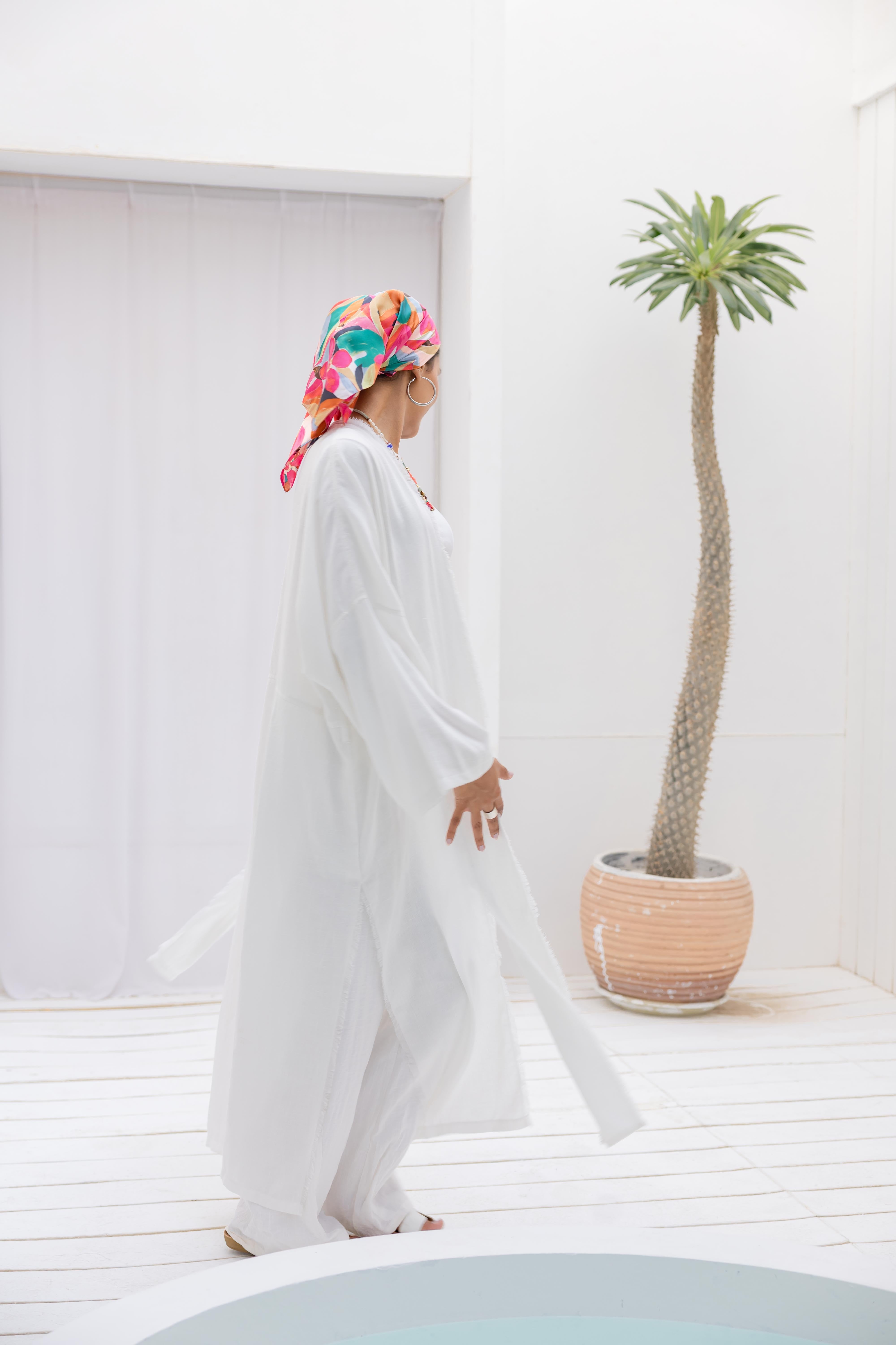 Coast kimono in White
