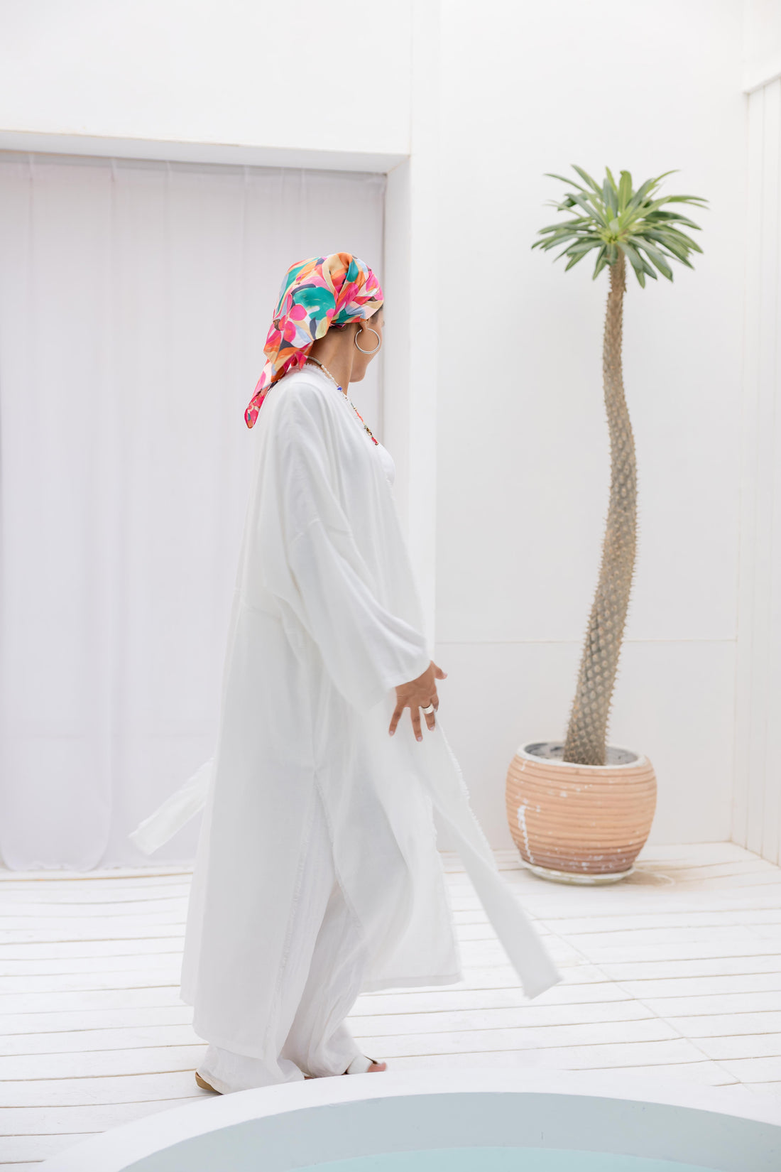 Coast kimono in White