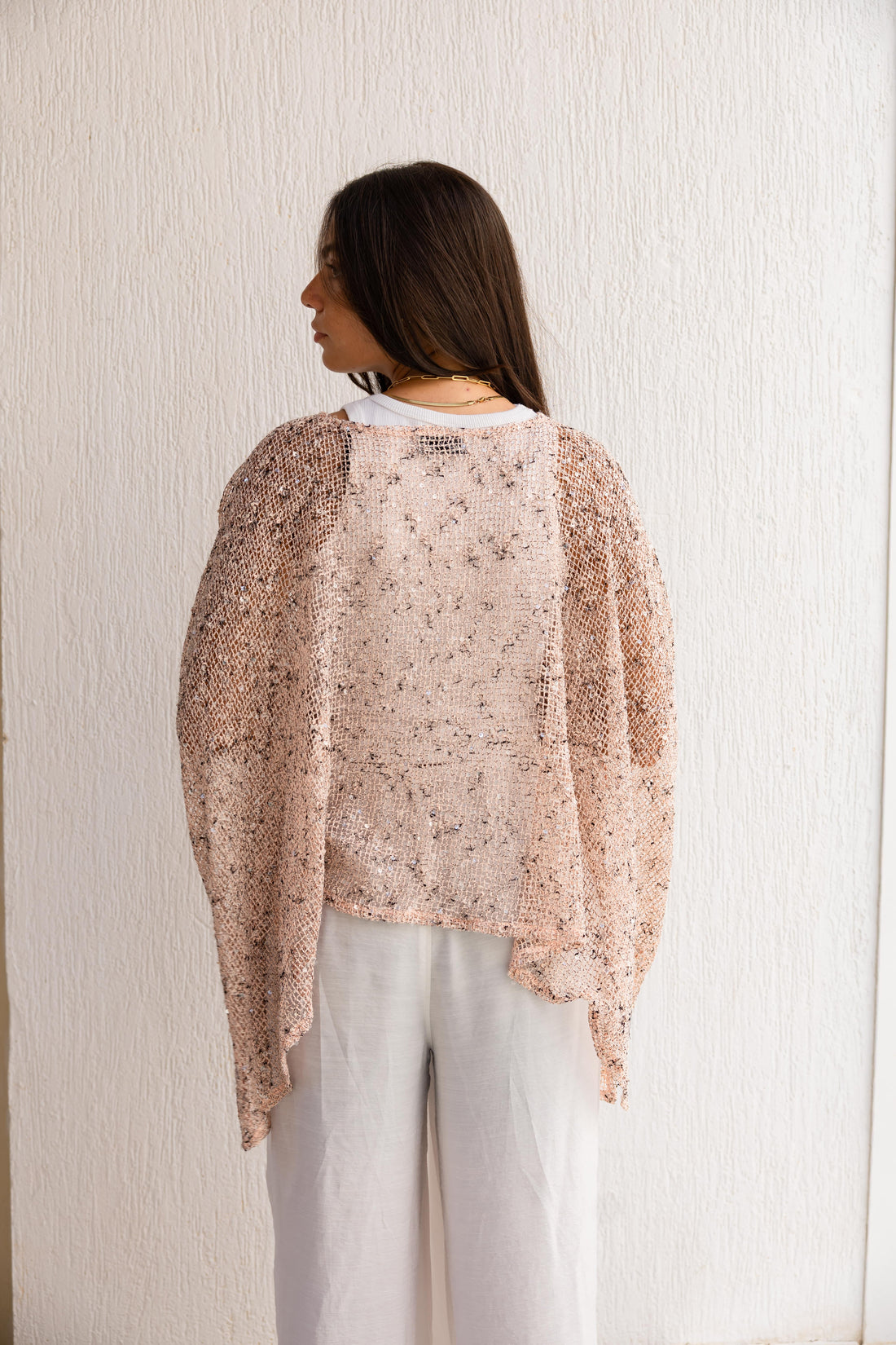 Breeze cape in Blush pink