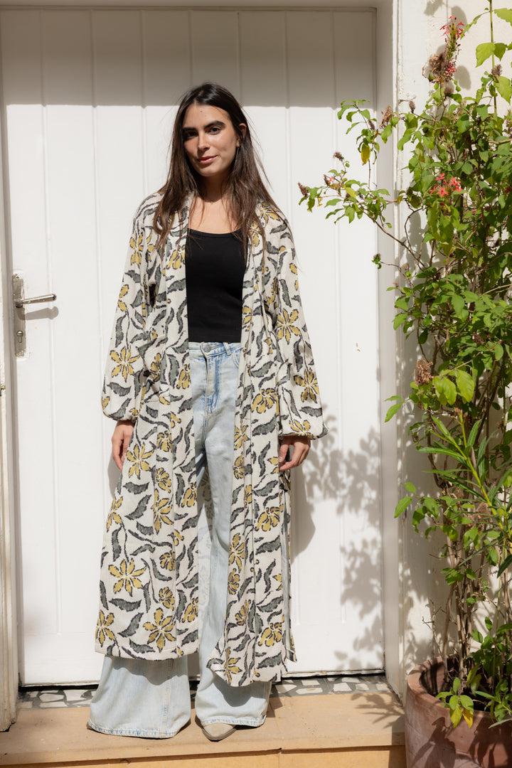 Bloom cardigan in Mustard