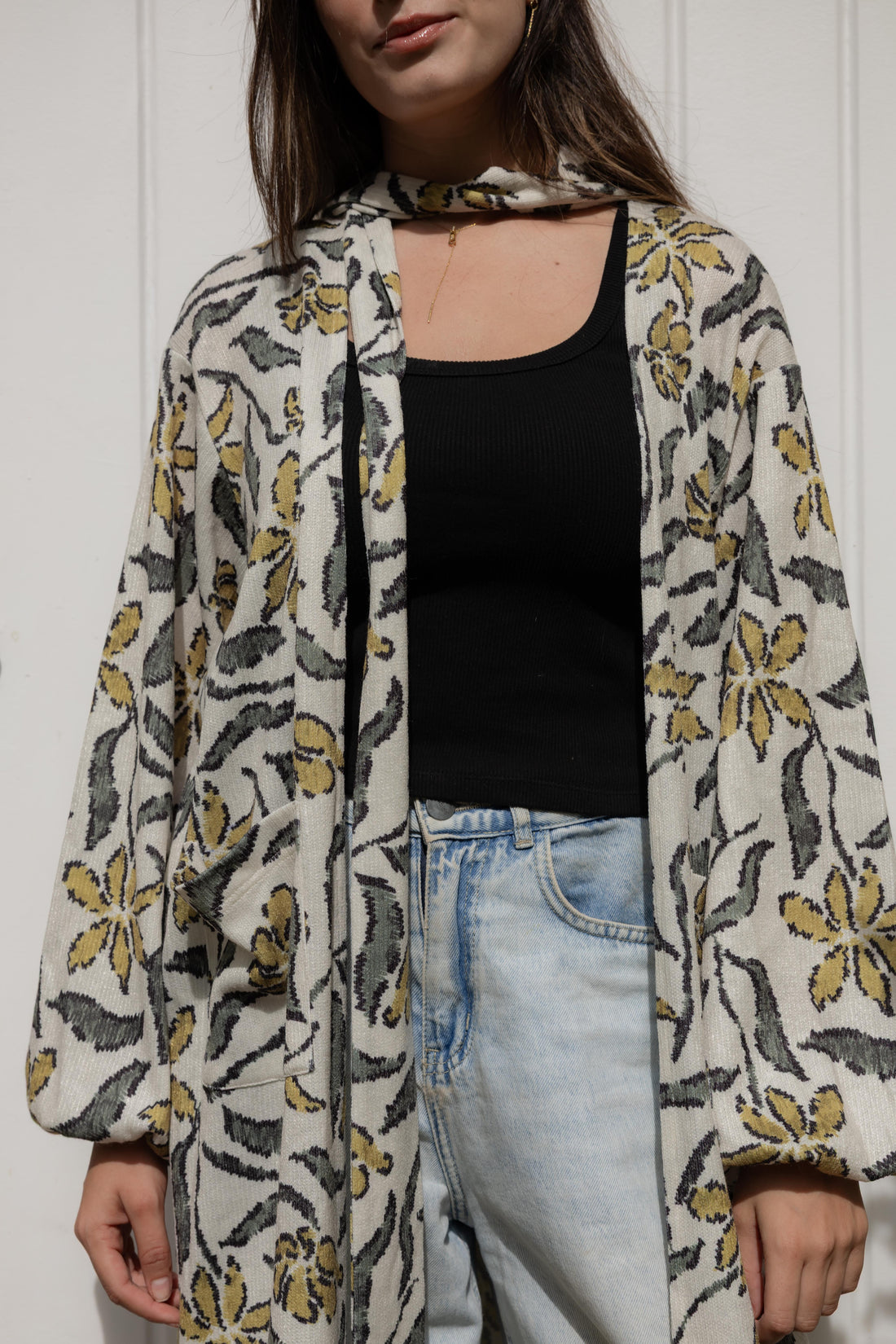 Bloom cardigan in Mustard
