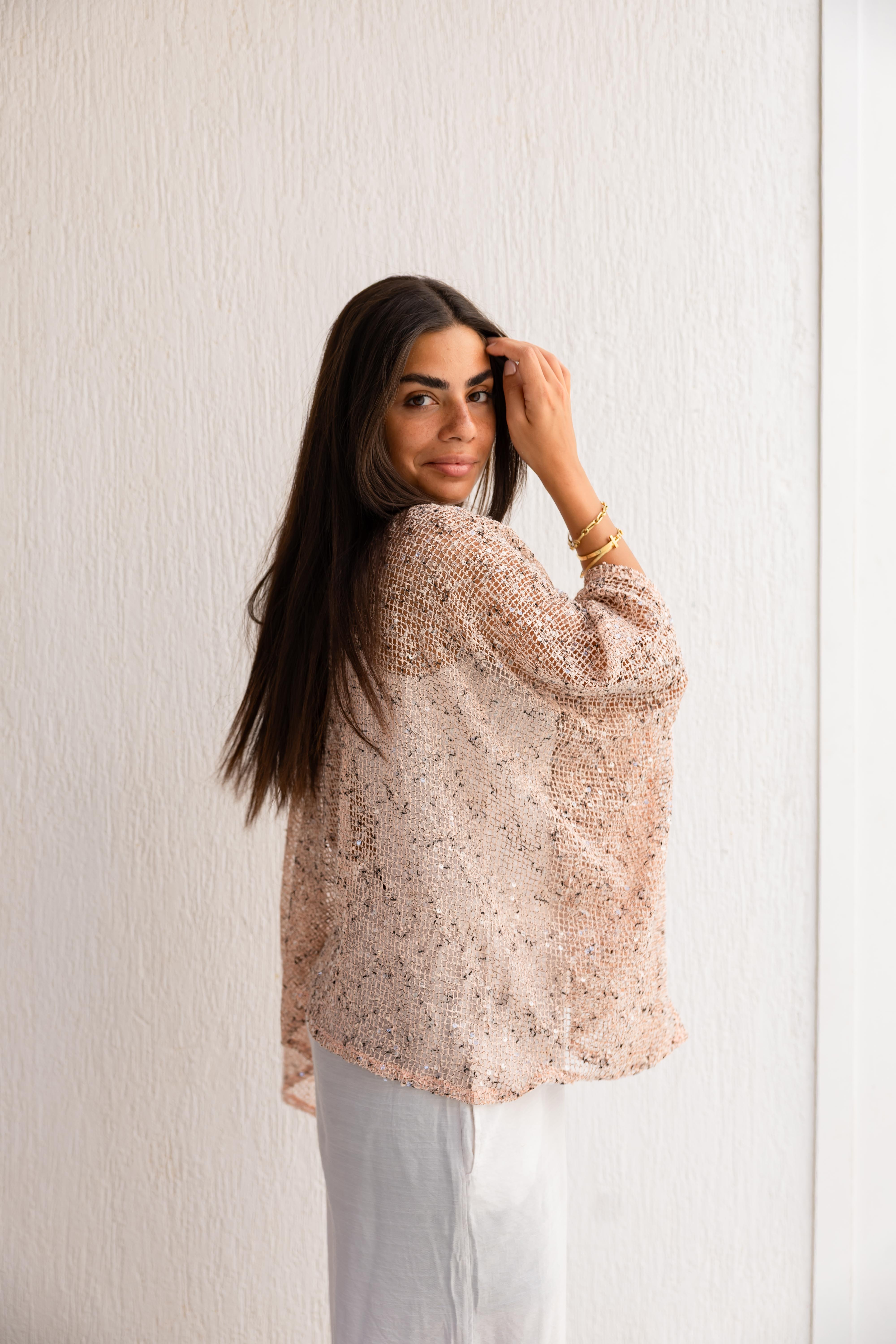 Breeze cape in Blush pink