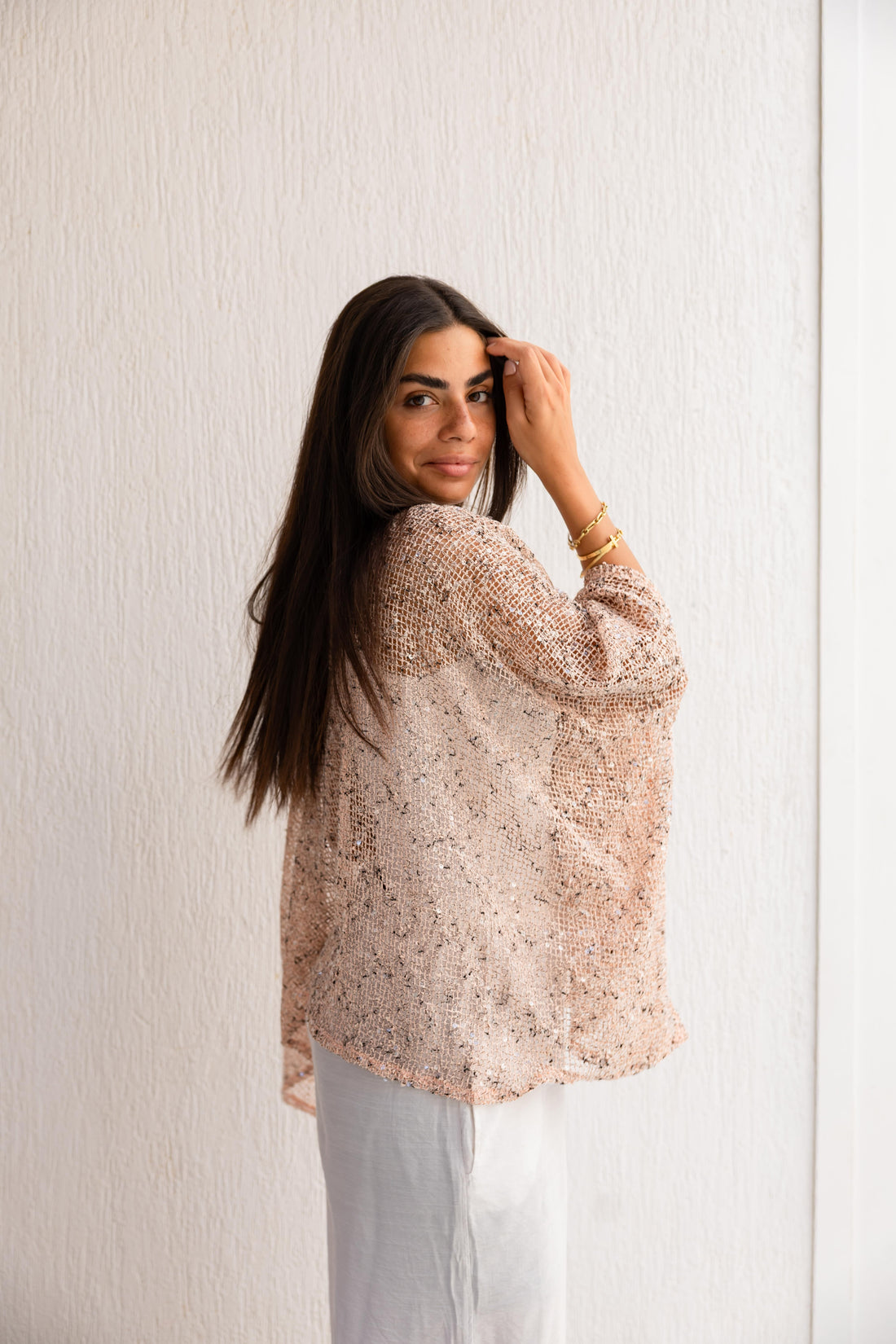 Breeze cape in Blush pink