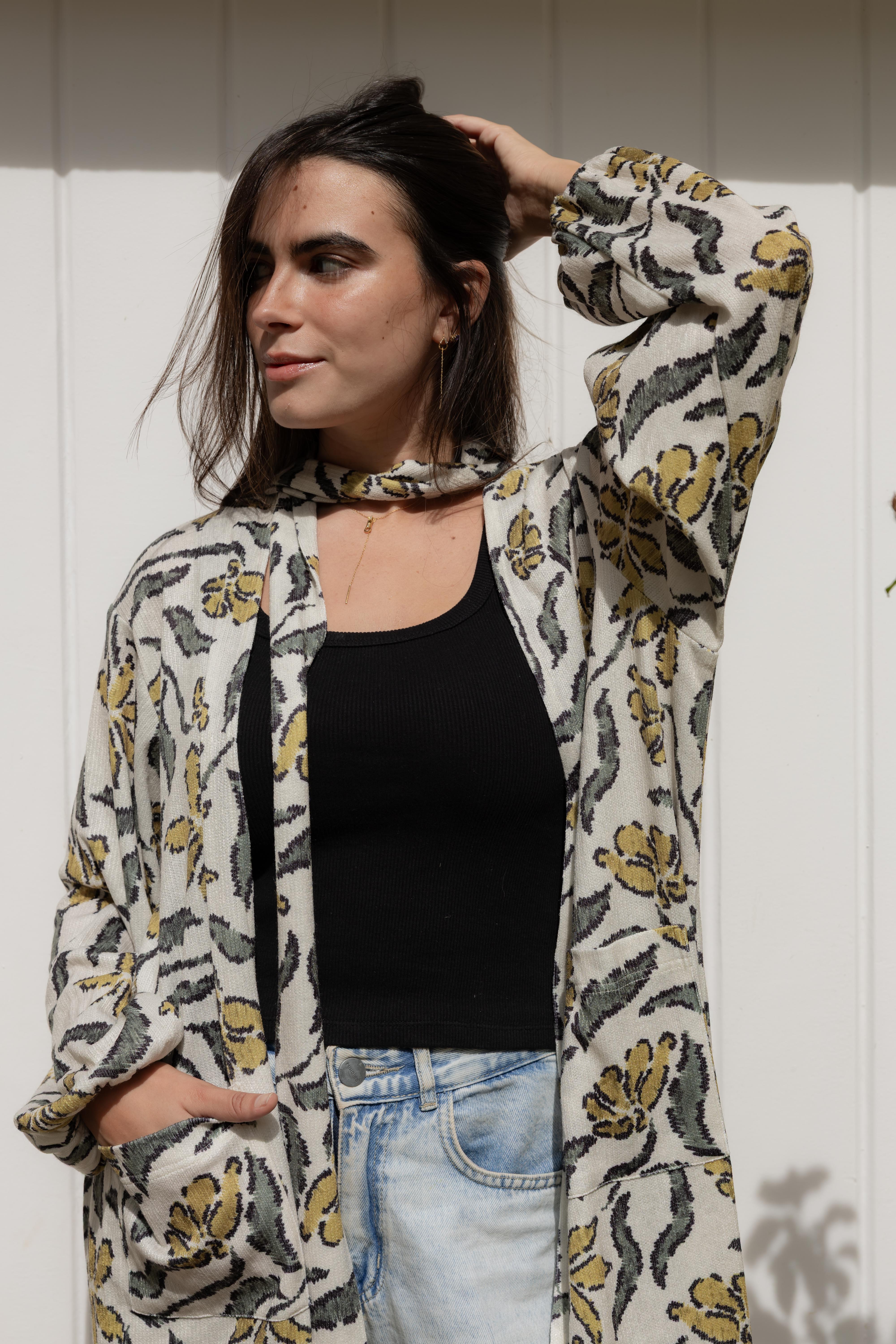 Bloom cardigan in Mustard
