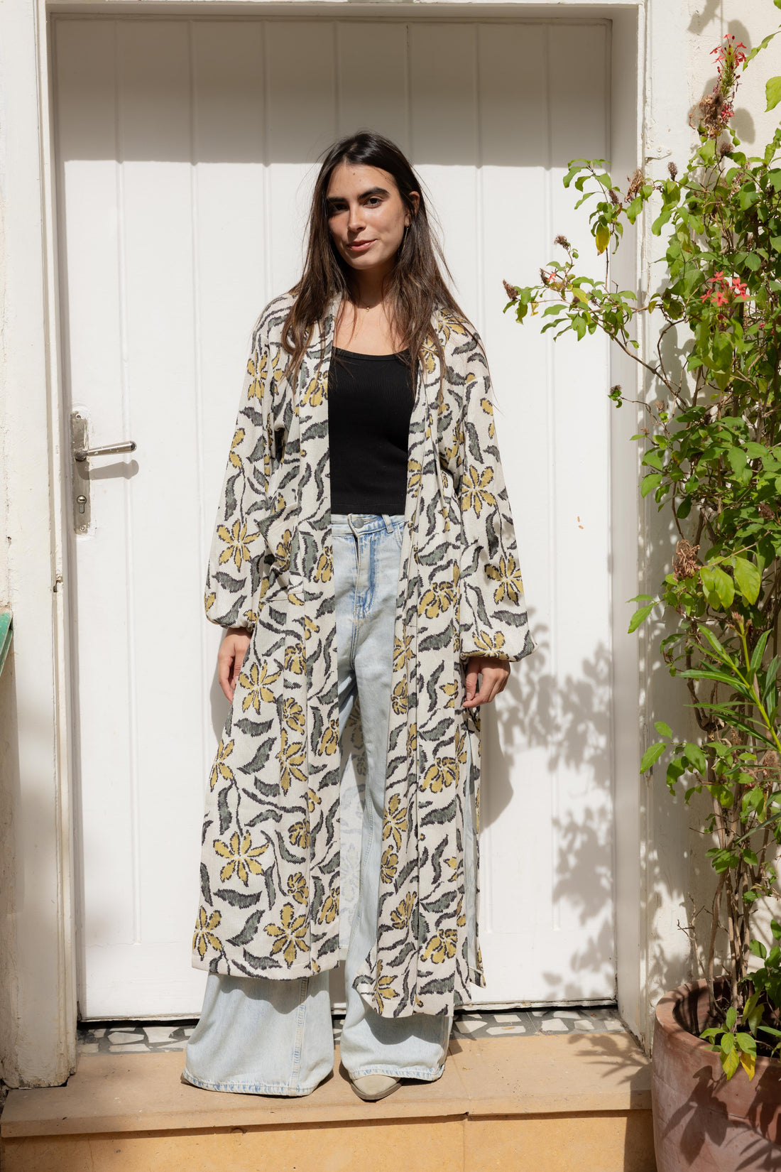 Bloom cardigan in Mustard