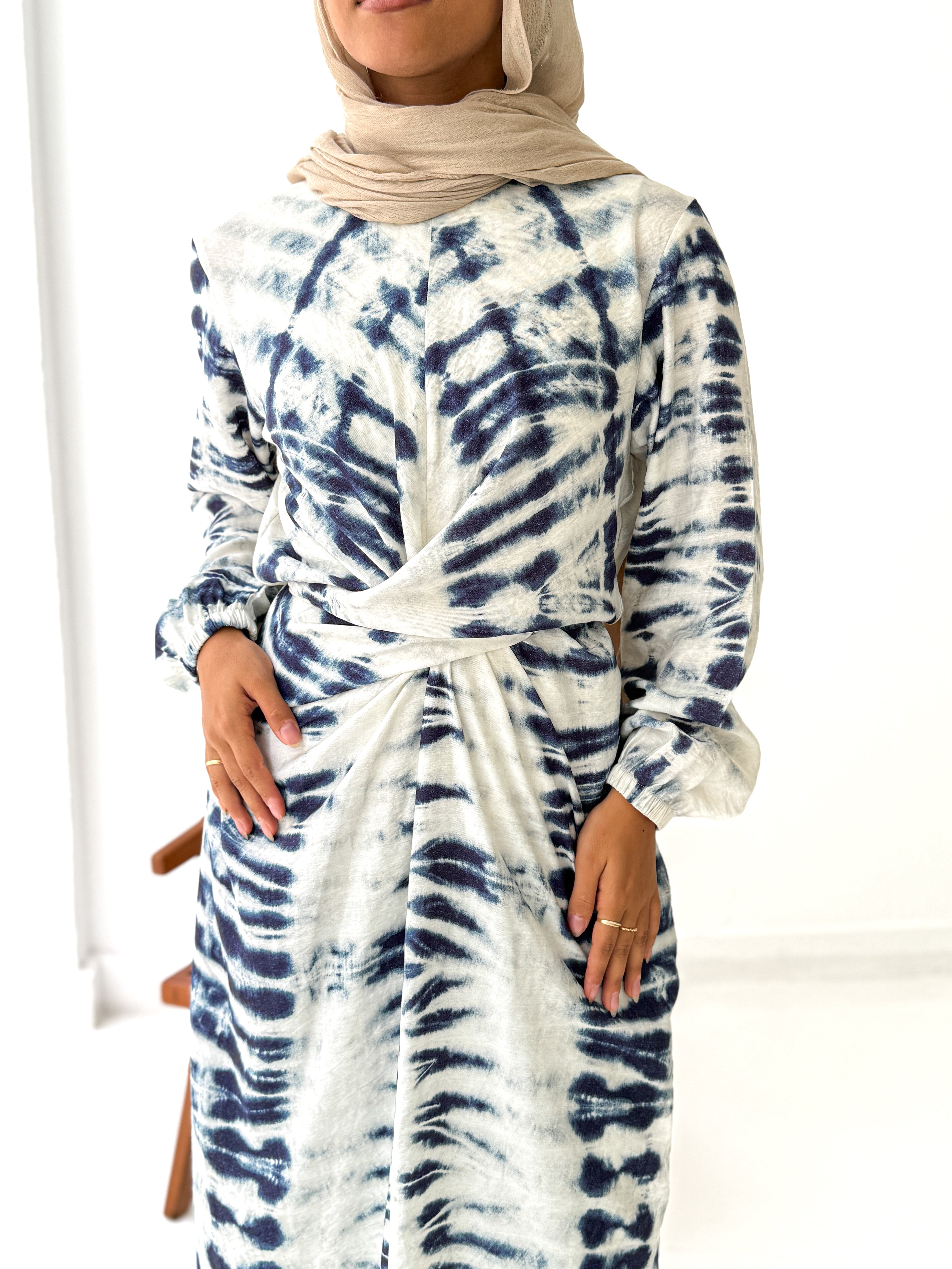 Tie Dye wrap me dress